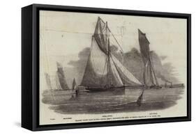Thames Yacht Club Match, Prima Donna Rounding the Buoy at Erith-Nicholas Matthews Condy-Framed Stretched Canvas