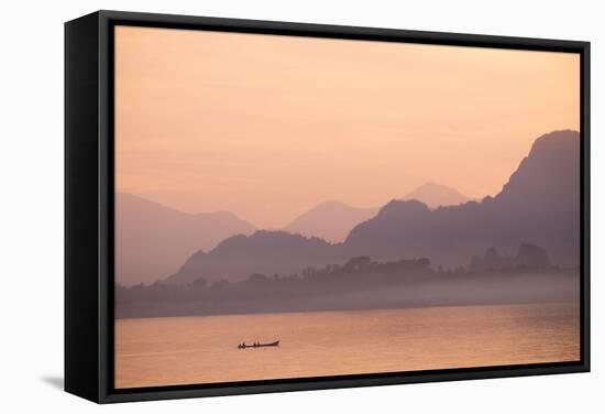 Than Lwyn (Salouen) River, Hpa An, Kayin State (Karen State), Myanmar (Burma), Asia-Nathalie Cuvelier-Framed Stretched Canvas