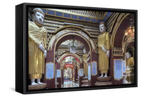 Thanboddhay (Thambuddhei) Paya Buddhist Temple - Buddhas in the Interior, Sagaing, Myanmar (Burma)-Alex Robinson-Framed Stretched Canvas