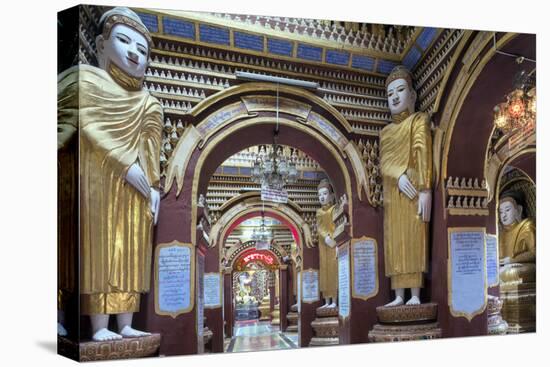 Thanboddhay (Thambuddhei) Paya Buddhist Temple - Buddhas in the Interior, Sagaing, Myanmar (Burma)-Alex Robinson-Stretched Canvas