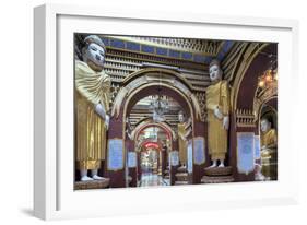 Thanboddhay (Thambuddhei) Paya Buddhist Temple - Buddhas in the Interior, Sagaing, Myanmar (Burma)-Alex Robinson-Framed Photographic Print