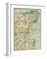 'Thanet & East Kent', c20th Century-John Bartholomew-Framed Giclee Print