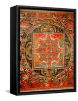 Thang-Ka Depicting a Mandala, Used as an Instrument of Meditation-null-Framed Stretched Canvas