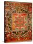 Thang-Ka Depicting a Mandala, Used as an Instrument of Meditation-null-Stretched Canvas