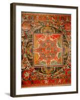 Thang-Ka Depicting a Mandala, Used as an Instrument of Meditation-null-Framed Giclee Print