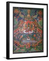 Thangka Depicting Green Tara-null-Framed Giclee Print