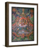 Thangka Depicting Green Tara-null-Framed Giclee Print