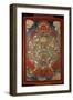 Thangka, Depicting Wheel of Life Turned by Red Yama, Lord of Death, 19th-20th Century-null-Framed Premium Giclee Print