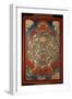 Thangka, Depicting Wheel of Life Turned by Red Yama, Lord of Death, 19th-20th Century-null-Framed Premium Giclee Print