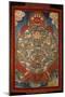 Thangka, Depicting Wheel of Life Turned by Red Yama, Lord of Death, 19th-20th Century-null-Mounted Premium Giclee Print