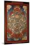 Thangka, Depicting Wheel of Life Turned by Red Yama, Lord of Death, 19th-20th Century-null-Mounted Giclee Print