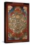 Thangka, Depicting Wheel of Life Turned by Red Yama, Lord of Death, 19th-20th Century-null-Stretched Canvas