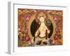 Thangka Depicting White Tara Goddess, Buddhist Symbol of Long Life, Bhaktapur, Nepal, Asia-Godong-Framed Photographic Print