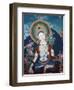 Thangka Depicting White Tara Goddess, Buddhist Symbol of Long Life, Bhaktapur, Nepal, Asia-Godong-Framed Photographic Print