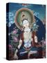 Thangka Depicting White Tara Goddess, Buddhist Symbol of Long Life, Bhaktapur, Nepal, Asia-Godong-Stretched Canvas