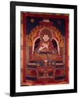 Thangka of a Drukpa Lama-null-Framed Giclee Print