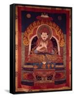 Thangka of a Drukpa Lama-null-Framed Stretched Canvas