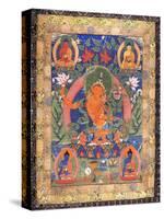 Thangka of Arapachana Manjushri-null-Stretched Canvas