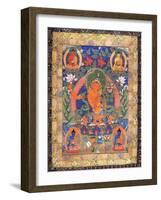 Thangka of Arapachana Manjushri-null-Framed Giclee Print