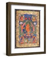 Thangka of Arapachana Manjushri-null-Framed Giclee Print