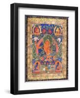 Thangka of Arapachana Manjushri-null-Framed Giclee Print