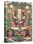 Thangka of Buddha Shakamunyi with Manjushri and Vajrapani-null-Stretched Canvas