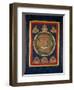 Thangka of Mandala of Chakrasamvara in Fierce Form with Red Prajna, Vajravarahi, 19th-20th Century-null-Framed Giclee Print