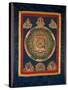 Thangka of Mandala of Chakrasamvara in Fierce Form with Red Prajna, Vajravarahi, 19th-20th Century-null-Stretched Canvas