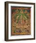 Thangka of Padmasambhava and His 'Eight Manifestations', 19th-20th Century-null-Framed Giclee Print