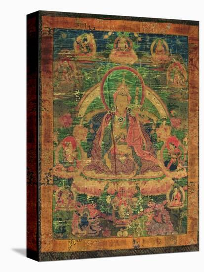 Thangka of Padmasambhava and His 'Eight Manifestations', 19th-20th Century-null-Stretched Canvas