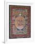 Thangka of Peaceful and Wrathful Deities, 19th-20th Century-null-Framed Giclee Print