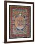 Thangka of Peaceful and Wrathful Deities, 19th-20th Century-null-Framed Giclee Print