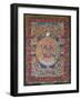 Thangka of Peaceful and Wrathful Deities, 19th-20th Century-null-Framed Giclee Print