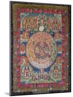 Thangka of Peaceful and Wrathful Deities, 19th-20th Century-null-Mounted Giclee Print