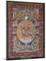 Thangka of Peaceful and Wrathful Deities, 19th-20th Century-null-Mounted Giclee Print