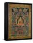 Thangka of Shakyamuni Buddha with Eleven Figures, 19th-20th Century-null-Framed Stretched Canvas