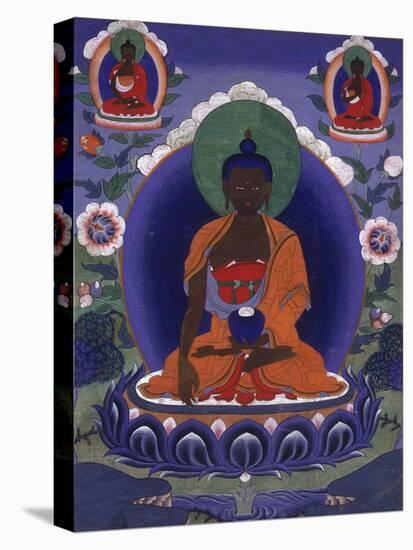 Thangka of the Historical Buddha-null-Stretched Canvas