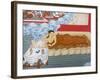 Thangka Painting of Buddha's Mother Dreaming of a White Elephant, Bhaktapur, Nepal, Asia-Godong-Framed Photographic Print