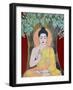 Thangka Painting of the Buddha Giving a Blessing, Kathmandu, Nepal, Asia-Godong-Framed Photographic Print