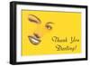 Thank You Darling, Winking Woman's Features-null-Framed Art Print