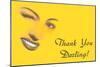 Thank You Darling, Winking Woman's Features-null-Mounted Art Print