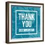 Thank You for Being Awesome-Swedish Marble-Framed Art Print