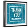 Thank You for Being Awesome-Swedish Marble-Framed Art Print