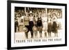 Thank You from all the Girls, Cowgirls-null-Framed Premium Giclee Print