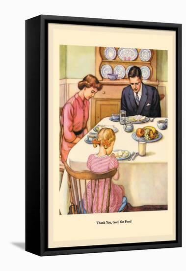 Thank You, God, For Food-Dorothy Handsaker-Framed Stretched Canvas