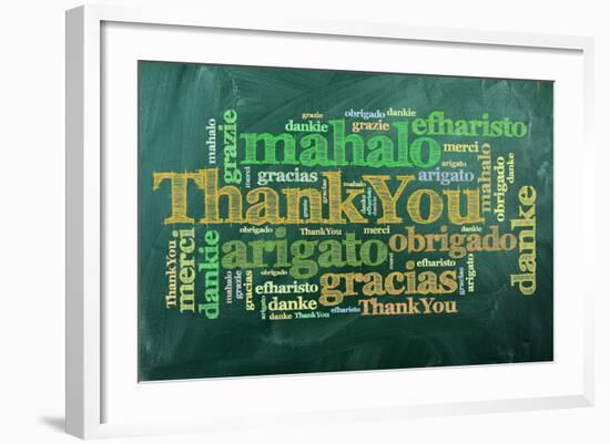 Thank You,Merci-ivosar-Framed Art Print