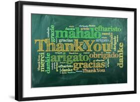 Thank You,Merci-ivosar-Framed Art Print