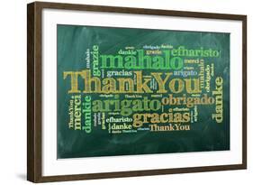 Thank You,Merci-ivosar-Framed Art Print