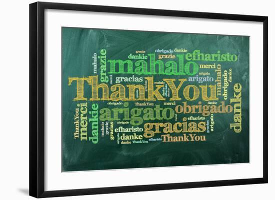 Thank You,Merci-ivosar-Framed Art Print