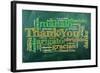 Thank You,Merci-ivosar-Framed Art Print